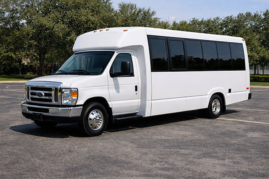 18-passenger minibus available for charter in Ann Arbor, MI