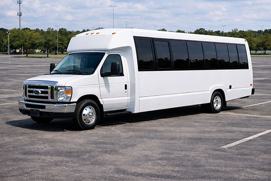 25-passenger minibus available for charter in Ann Arbor, MI